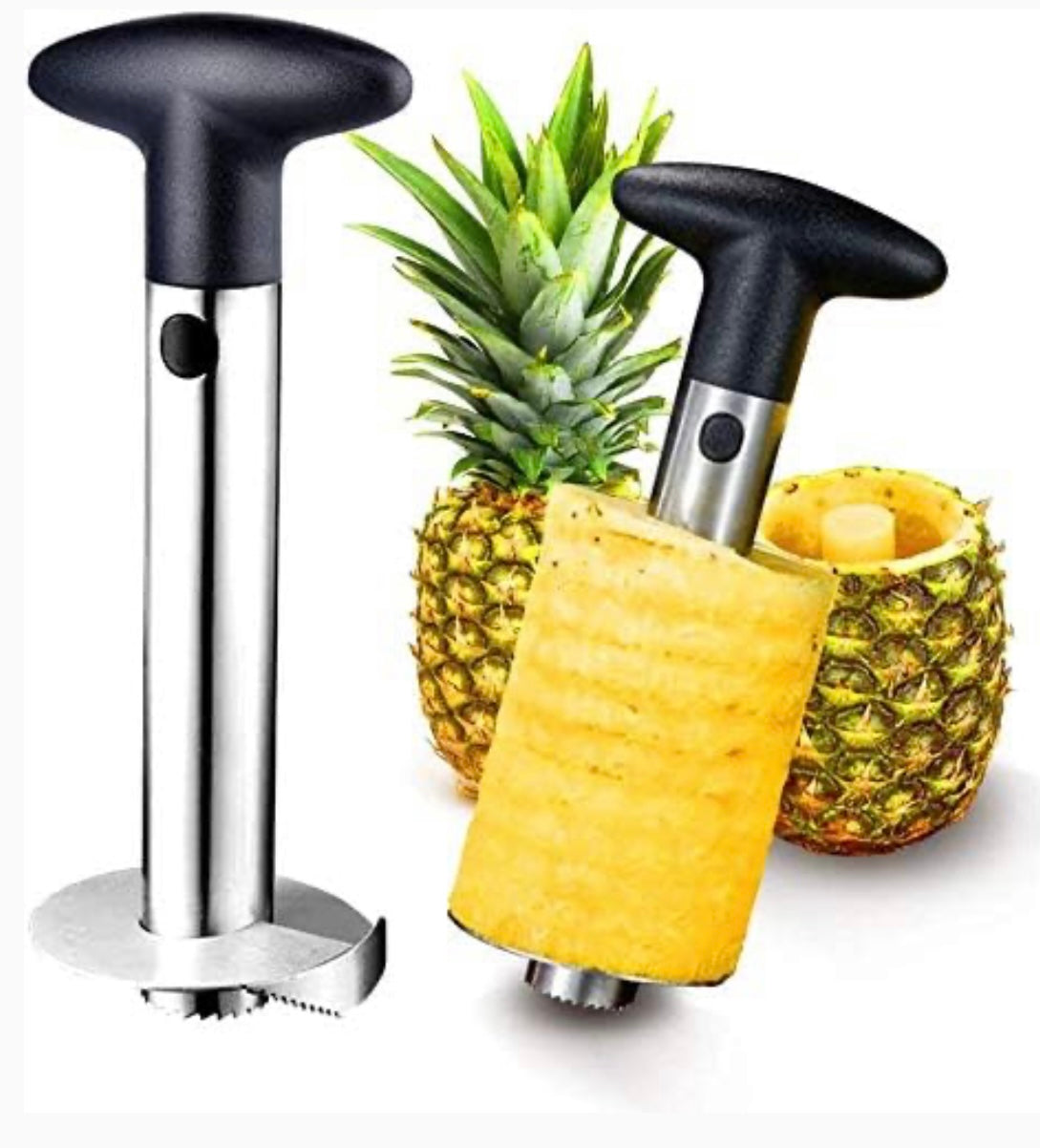 Stainless Steel Pineapple Slicer : A faster, convenient way to enjoy your pineapple effortlessly, and with professional quality precision!