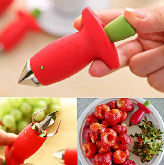 1Pc Strawberry Huller: This convenient little kitchen tool makes prepping strawberries very easy by removing the hull and saving you time and waste.
