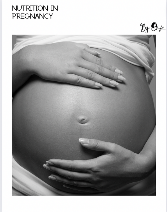 Nutrition in Pregnancy: An informational book by Chef E, about navigating nutrition during pregnancy, helping to take the guessing out of eating safely for both mother and baby! (Digital File)