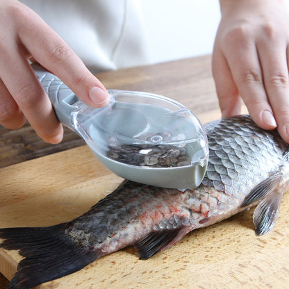 Fish Scale Grater With Scale Catching Cover: This fish scale remover enables you to swiftly and safely remove scales without the hassle and risk of using a knife!