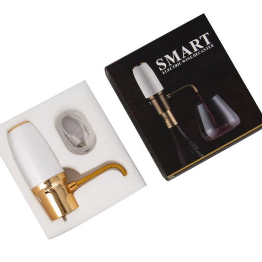 Automatic Electric Wine Aerator And Dispenser With A One Touch Quick Sobering Decanter: Increases the oxidation of the tannins in red wine, reducing astringency and drawing out the natural flavors, without having to wait for the wine to breathe.