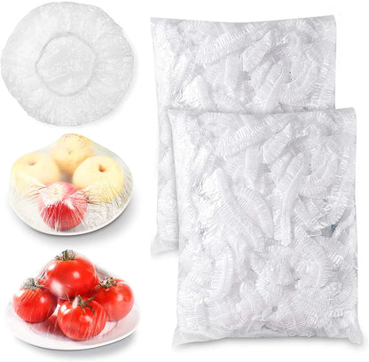 Disposable Plastic Wrap Food Covers: Elastic food lids for plates, fruit bowls etc. that eliminates the hassle of plastic wrap rolls when it comes to storage and plate saving.